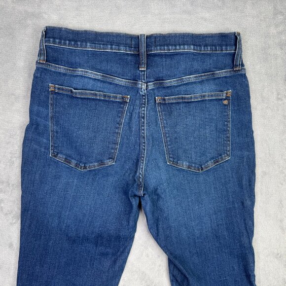 Madewell Mid Rise Kick Out Jeans Womens 31 Blue Denim Pants 26" Inseam - Picture 6 of 12